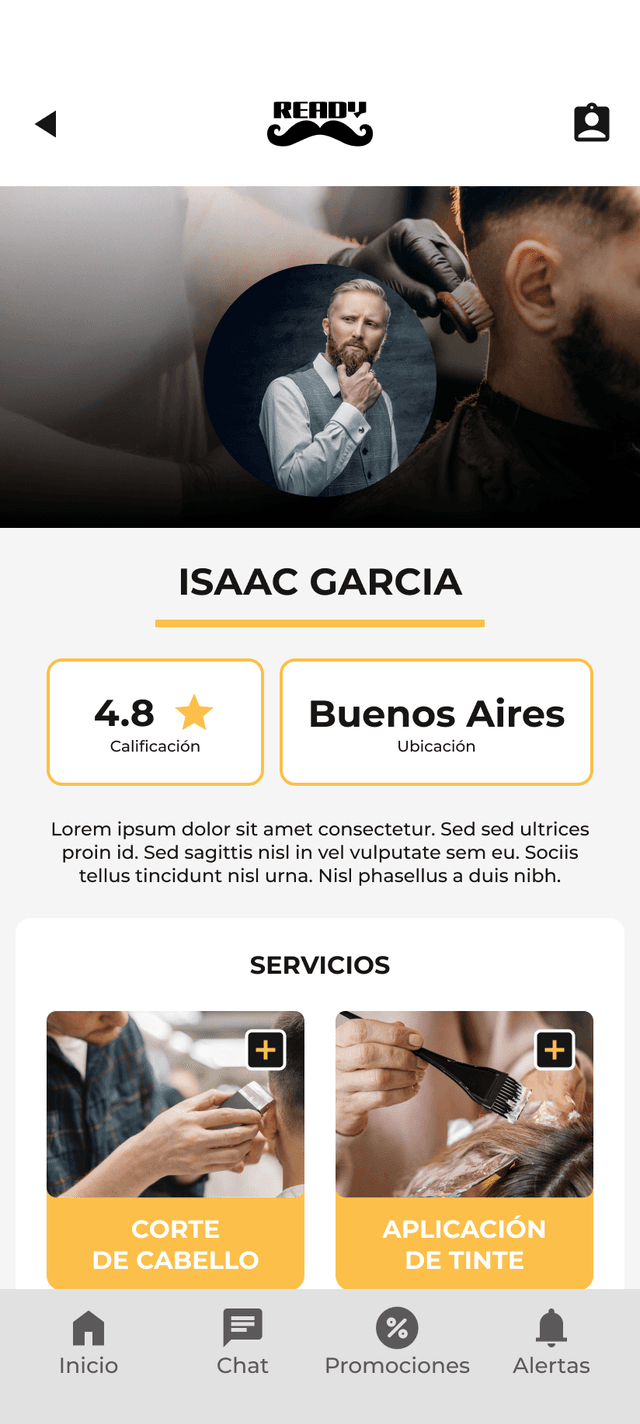 Perfil de barbero